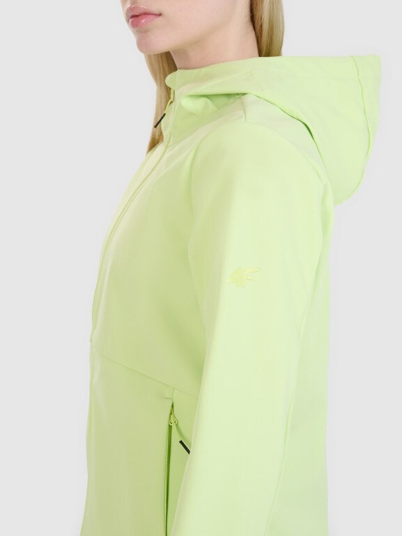 Damski softshell 4F 4FWSS25TSOFF320 - zielony