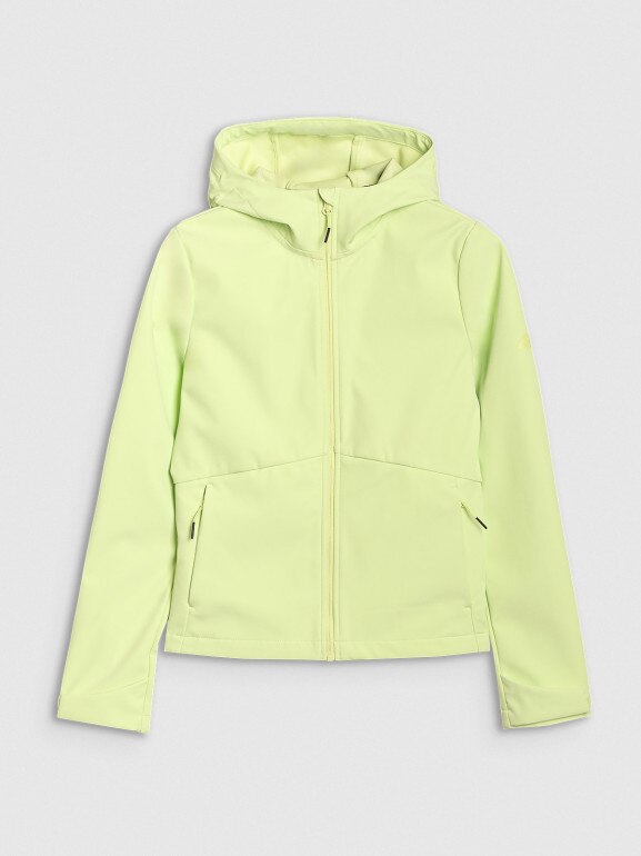 Damski softshell 4F 4FWSS25TSOFF320 - zielony