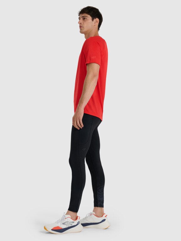 Legginsy do biegania w terenie 4F 4FWAW25TFTIM356 - czarne
