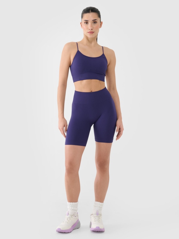 Damskie kolarki treningowe 4F 4FWSS25TFSTF014 - granatowe