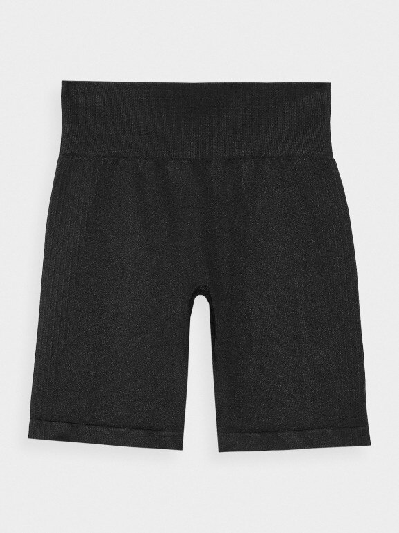 Damskie legginsy kolarki treningowe 4F 4FWAW24TFSHF710 - czarne