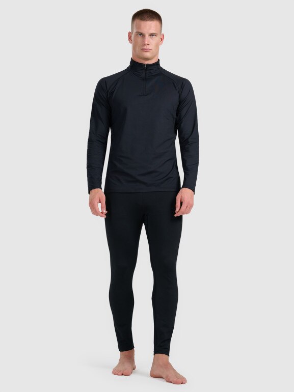 Męska bielizna termiczna ocieplana (dół) 4F 4FWAW25UBRUM091 - czarna