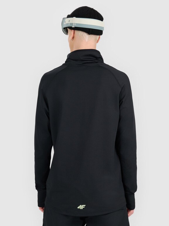 Męska bielizna termiczna ocieplana (góra) 4F 4FWAW25UBRUM089 - czarna