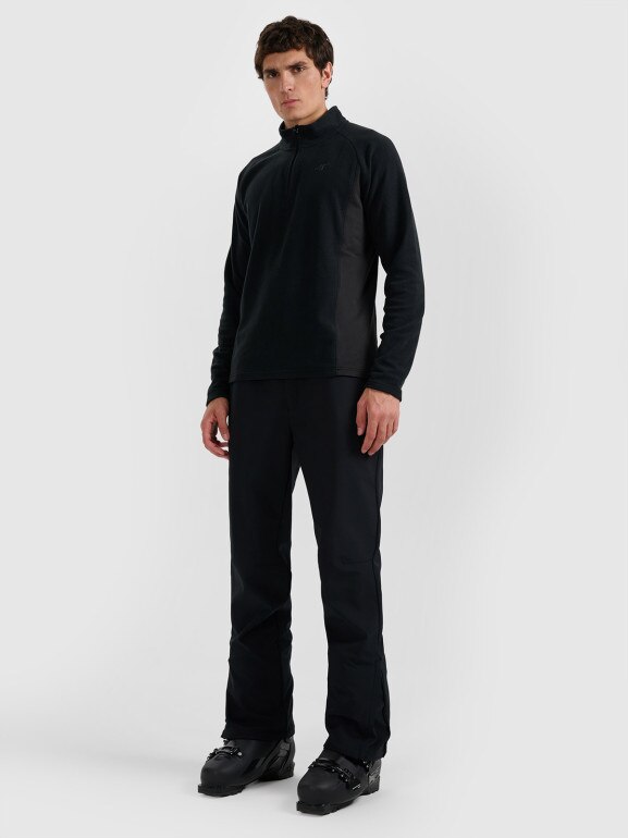 Męska bielizna termiczna polarowa (góra) 4F 4FWAW25UFLEM066 - czarna