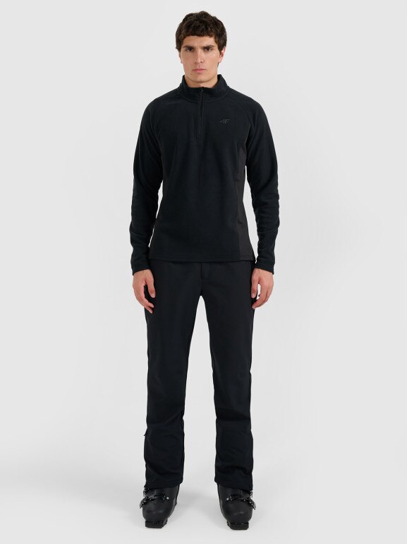 Męska bielizna termiczna polarowa (góra) 4F 4FWAW25UFLEM066 - czarna