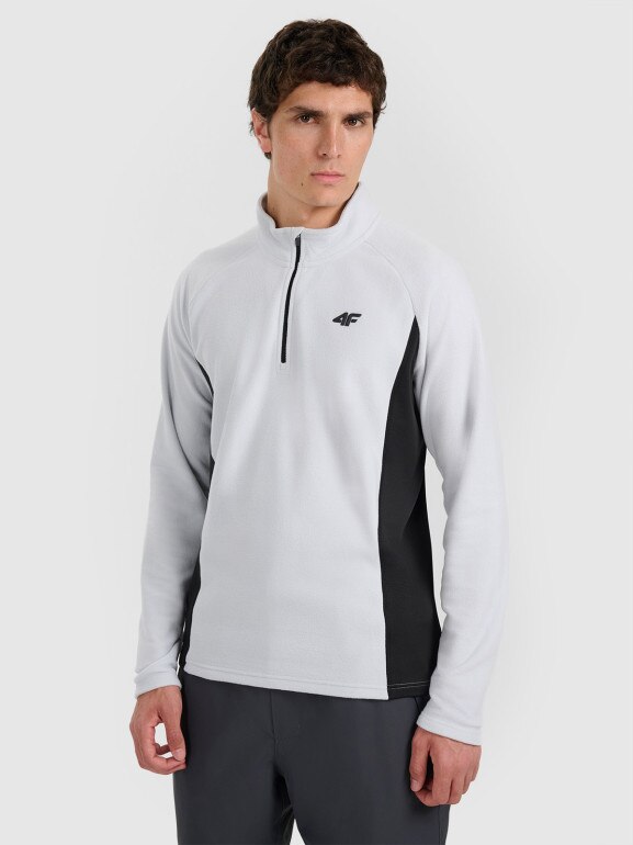 Męska bielizna termiczna polarowa (góra) 4F 4FWAW25UFLEM066 - szara