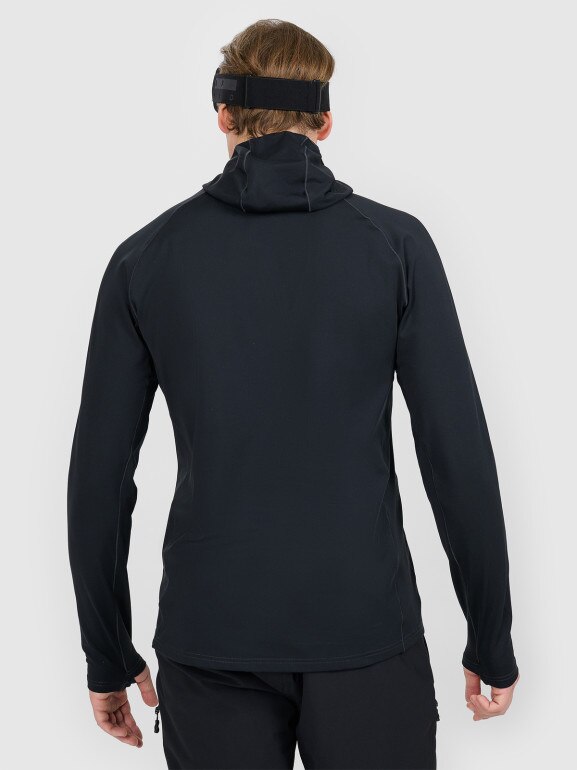 Męska bielizna termiczna z kapturem (góra) 4F 4FWAW25UBRUM100 - czarna