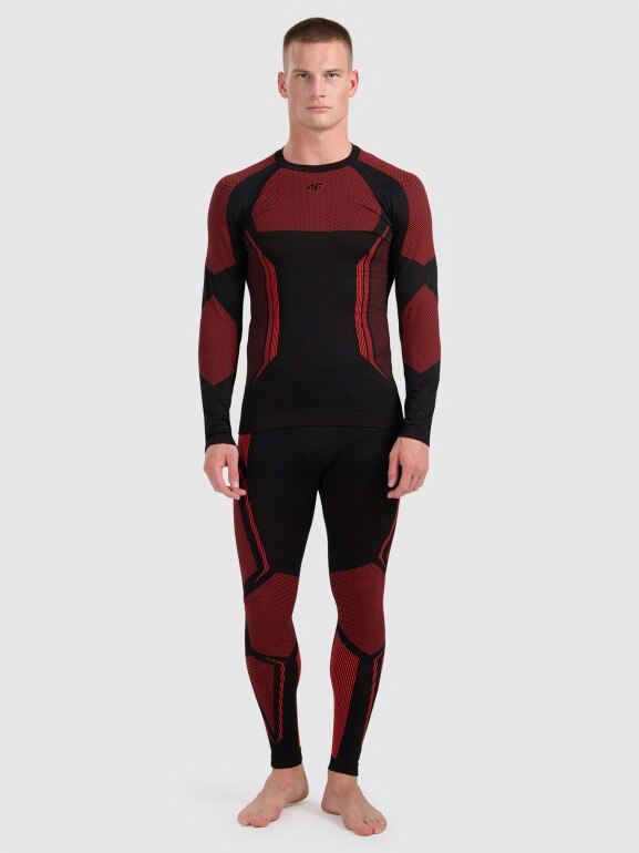 Męska bielizna termoaktywna (dół) 4F 4FRAW25USEAM269 - czerwona