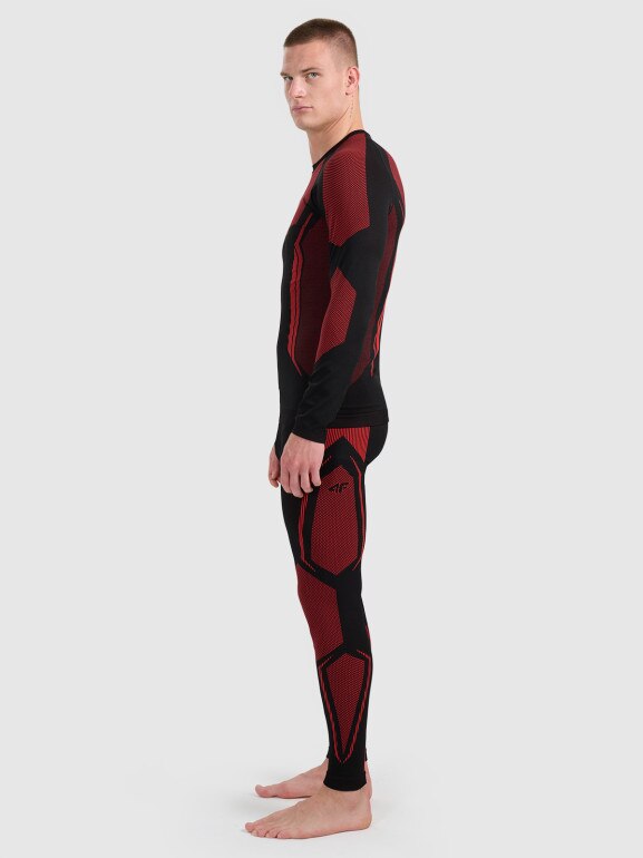Męska bielizna termoaktywna (dół) 4F 4FRAW25USEAM269 - czerwona