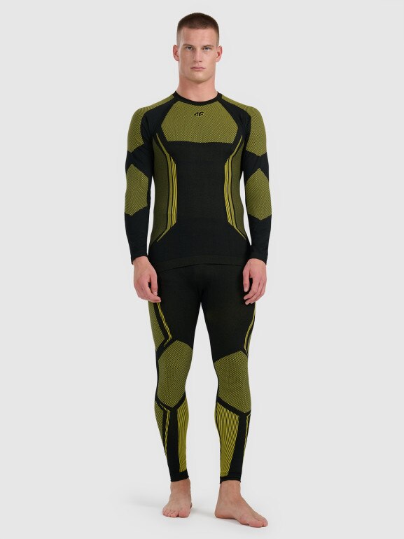 Męska bielizna termoaktywna (dół) 4F 4FRAW25USEAM269 - żółta