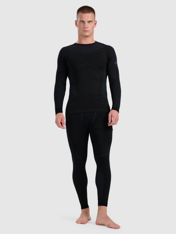 Męska bielizna termoaktywna (dół) 4F 4FWAW25USEAM223 - czarna