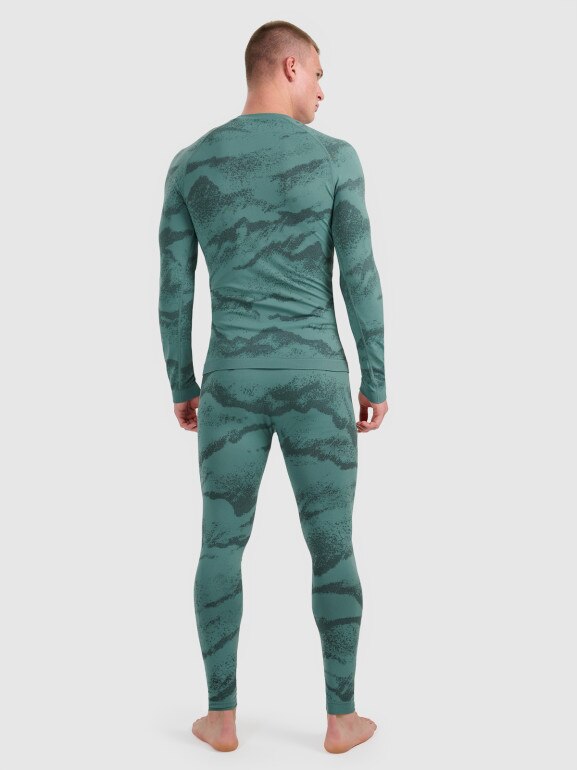 Męska bielizna termoaktywna (dół) 4F 4FWAW25USEAM228 - zielona