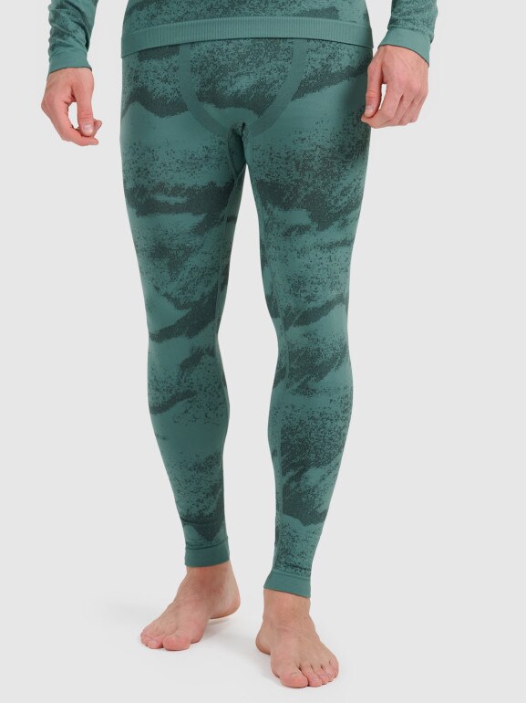 Męska bielizna termoaktywna (dół) 4F 4FWAW25USEAM228 - zielona