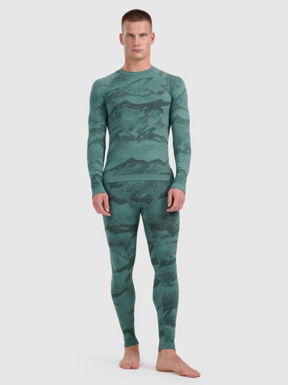Męska bielizna termoaktywna (dół) 4F 4FWAW25USEAM228 - zielona