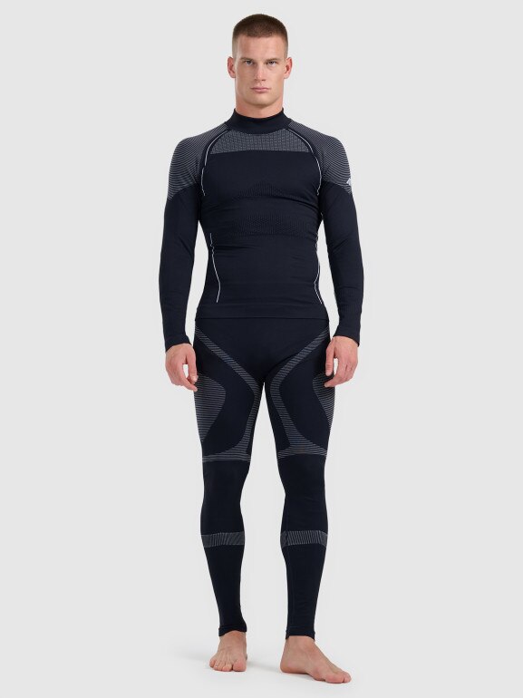 Męska bielizna termoaktywna (dół) 4F 4FWAW25USEAM236 - czarna