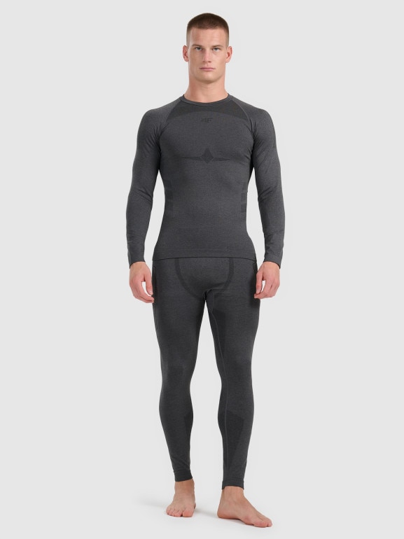 Męska bielizna termoaktywna (dół) 4F 4FWAW25USEAM238 - szara