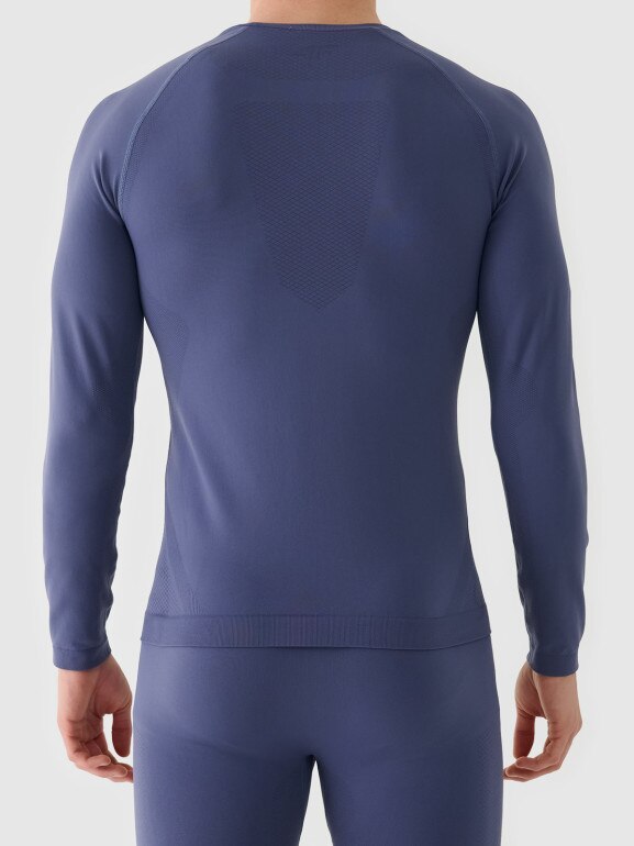 Męska bielizna termoaktywna (góra) 4F4FWAW25USEAM240 - granatowa