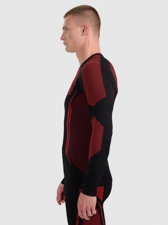 Męska bielizna termoaktywna (góra) 4F 4FRAW25USEAM268 - czerwona