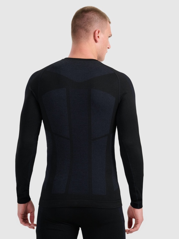 Męska bielizna termoaktywna (góra) 4F 4FWAW25USEAM222 - czarna
