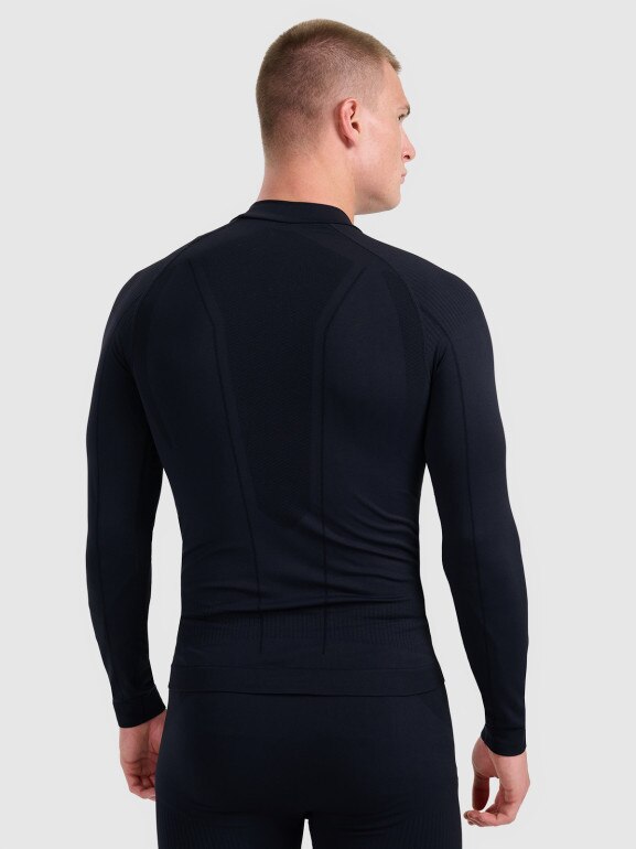 Męska bielizna termoaktywna (góra) 4F 4FWAW25USEAM224 - czarna