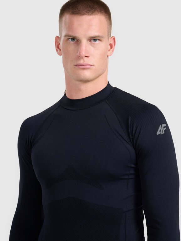 Męska bielizna termoaktywna (góra) 4F 4FWAW25USEAM224 - czarna