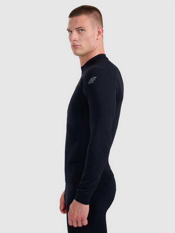 Męska bielizna termoaktywna (góra) 4F 4FWAW25USEAM224 - czarna
