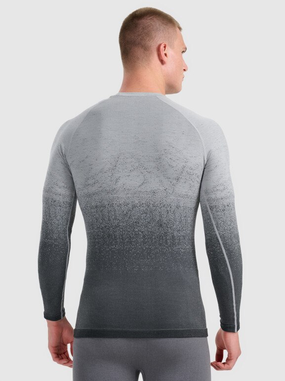 Męska bielizna termoaktywna (góra) 4F 4FWAW25USEAM231 - szara