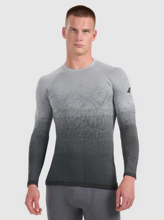 Męska bielizna termoaktywna (góra) 4F 4FWAW25USEAM231 - szara