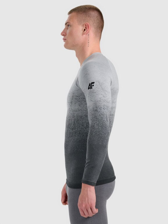 Męska bielizna termoaktywna (góra) 4F 4FWAW25USEAM231 - szara