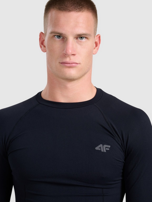 Męska bielizna termoaktywna (góra) 4F 4FWAW25USEAM233 - czarna