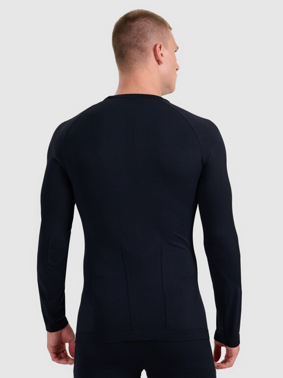 Męska bielizna termoaktywna (góra) 4F 4FWAW25USEAM233 - czarna