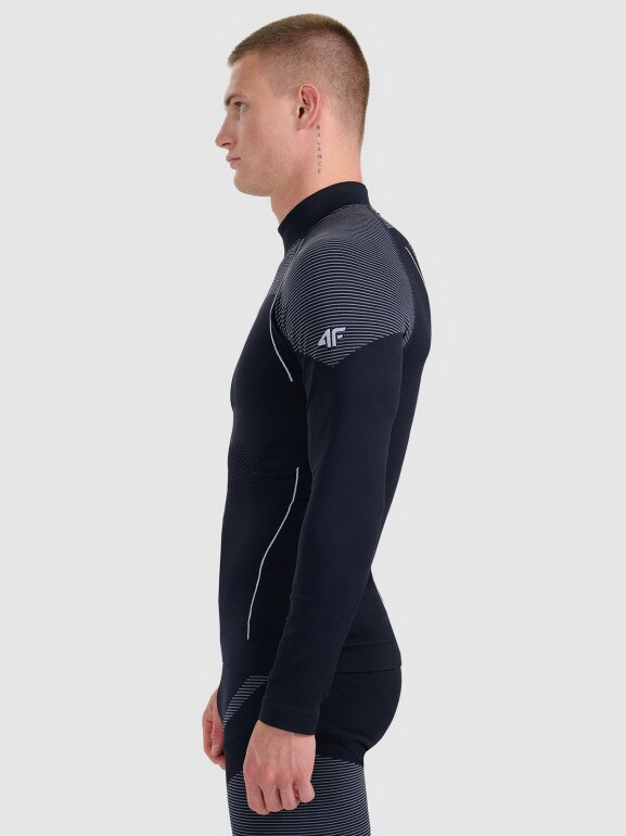 Męska bielizna termoaktywna (góra) 4F 4FWAW25USEAM235 - czarna