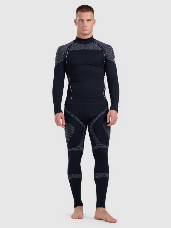 Męska bielizna termoaktywna (góra) 4F 4FWAW25USEAM235 - czarna