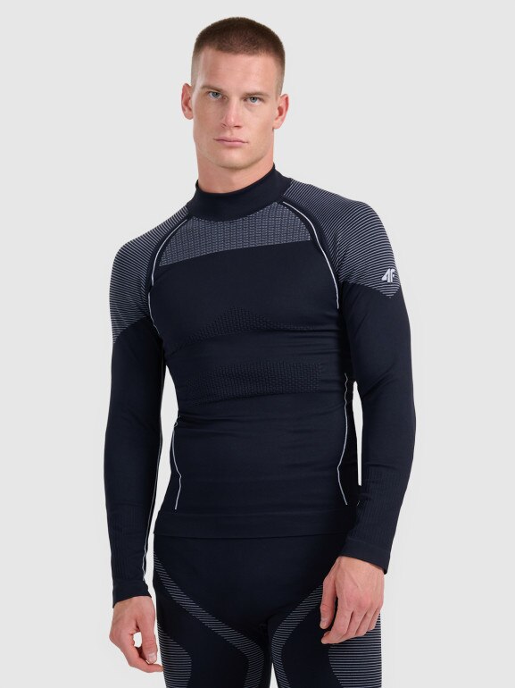 Męska bielizna termoaktywna (góra) 4F 4FWAW25USEAM235 - czarna
