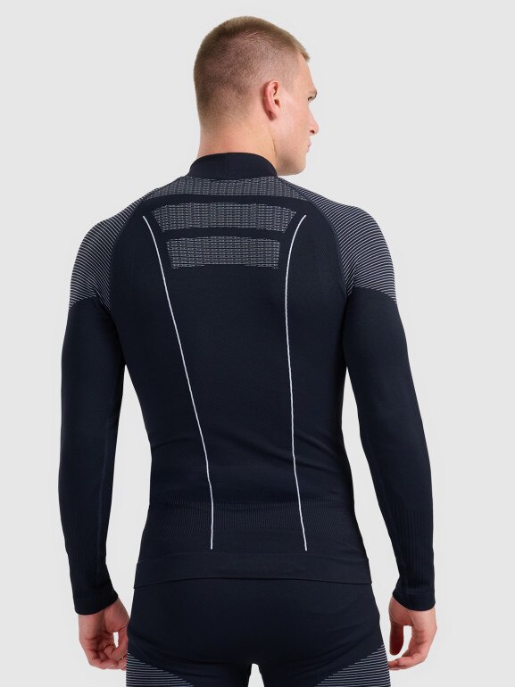 Męska bielizna termoaktywna (góra) 4F 4FWAW25USEAM235 - czarna