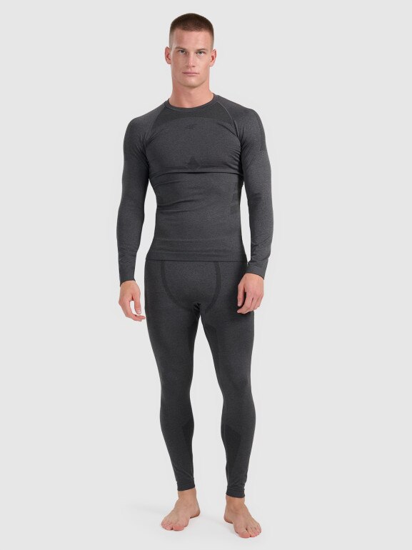 Męska bielizna termoaktywna (góra) 4F 4FWAW25USEAM237 - szara
