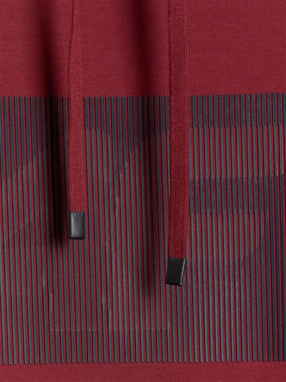 Męska bluza dresowa rozpinana z kapturem 4F 4FRSS26TSWSM2975 - czerwona