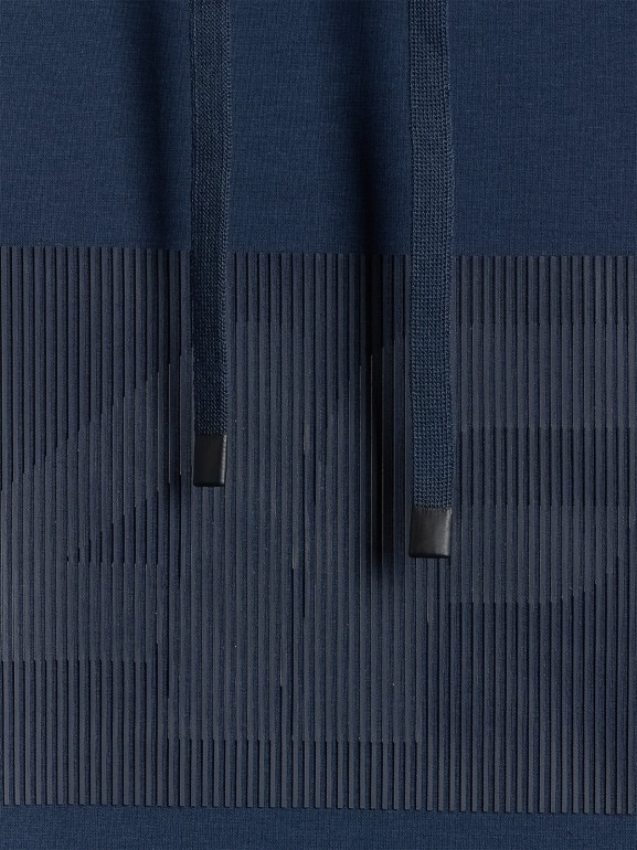 Męska bluza dresowa rozpinana z kapturem 4F 4FRSS26TSWSM2975 - granatowa