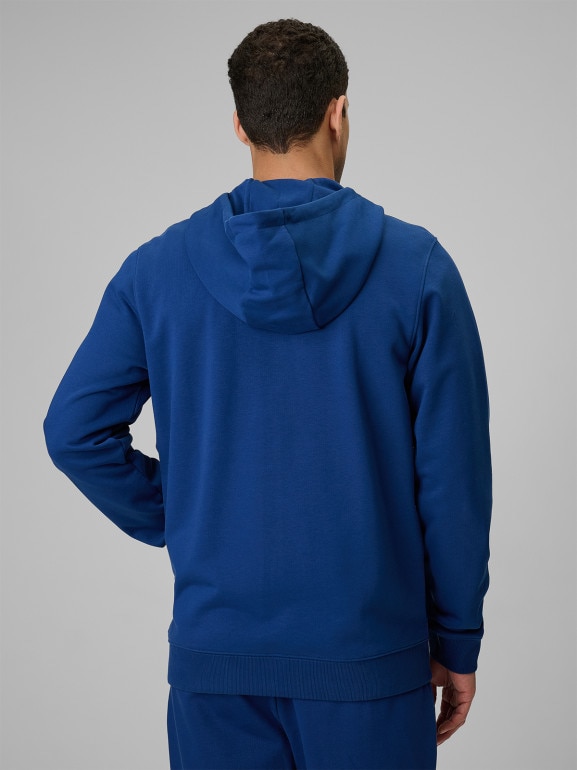 Męska bluza dresowa rozpinana z kapturem 4F 4FRSS26TSWSM3106 - niebieska