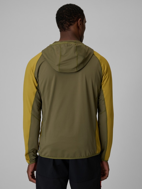 Męska bluza trekkingowa z kapturem 4F 4FWSS26TFSWM640 - khaki