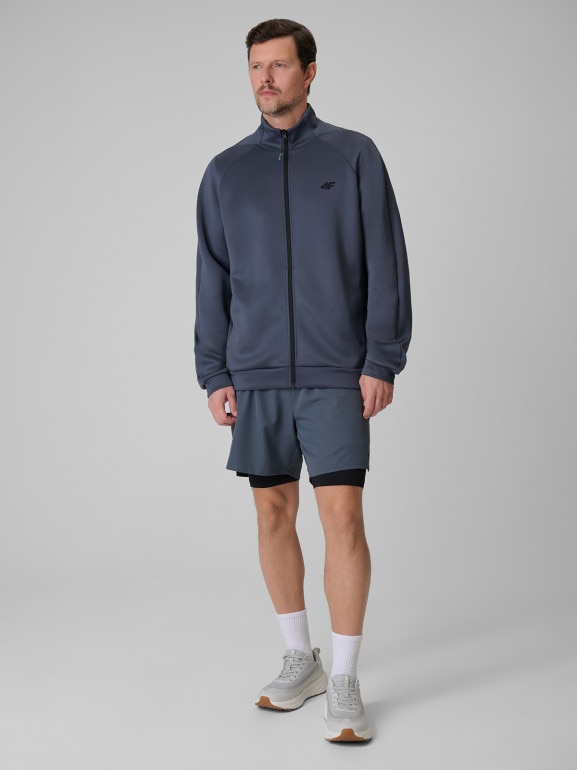 Męska bluza treningowa 4F 4FRSS26TFSWM0959 - szara