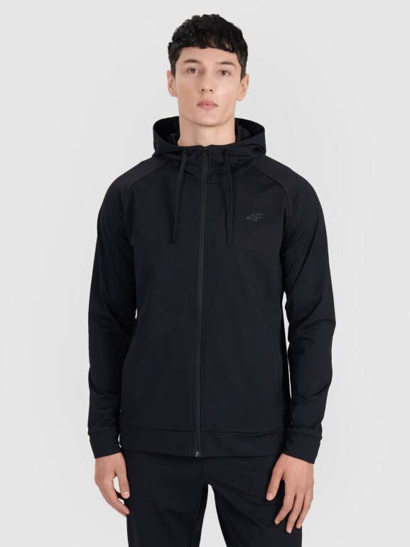 Męska bluza treningowa 4F 4FWMM00TFSWM654 - czarna