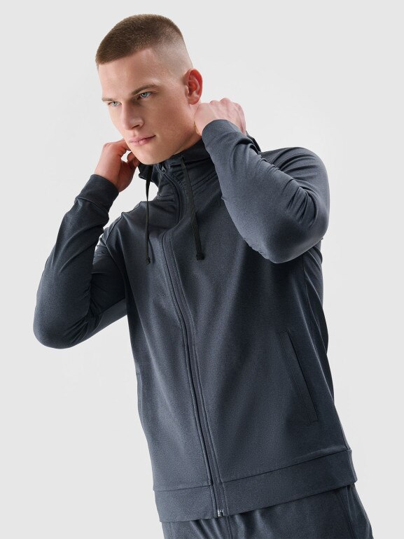 Męska bluza treningowa 4F 4FWSS25TFSWM512 - grananatowa