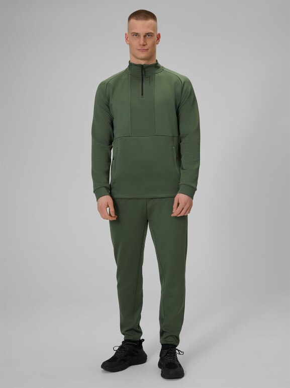 Męska bluza treningowa 4F 4FWSS26TFSWM628 - khaki