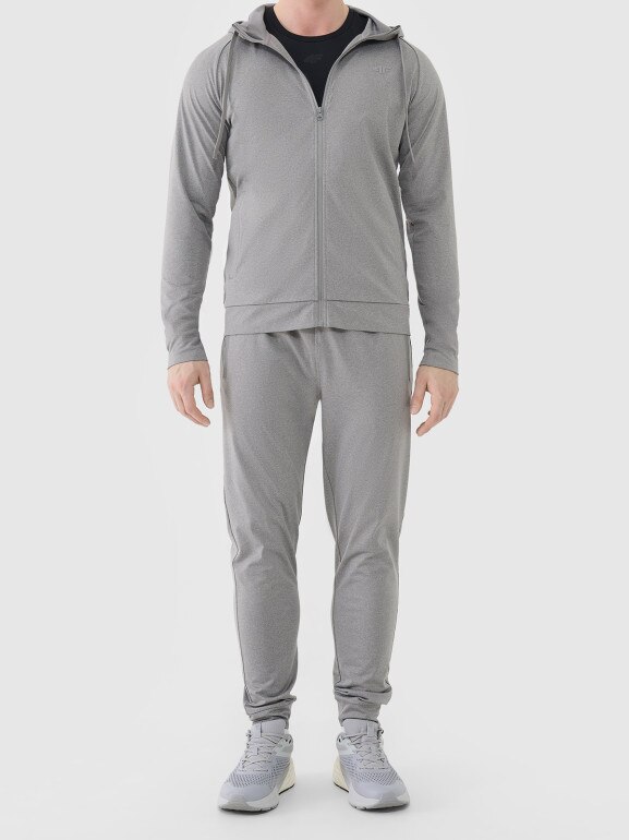 Męska bluza treningowa 4F 4FWSS26TFSWM631 - szara
