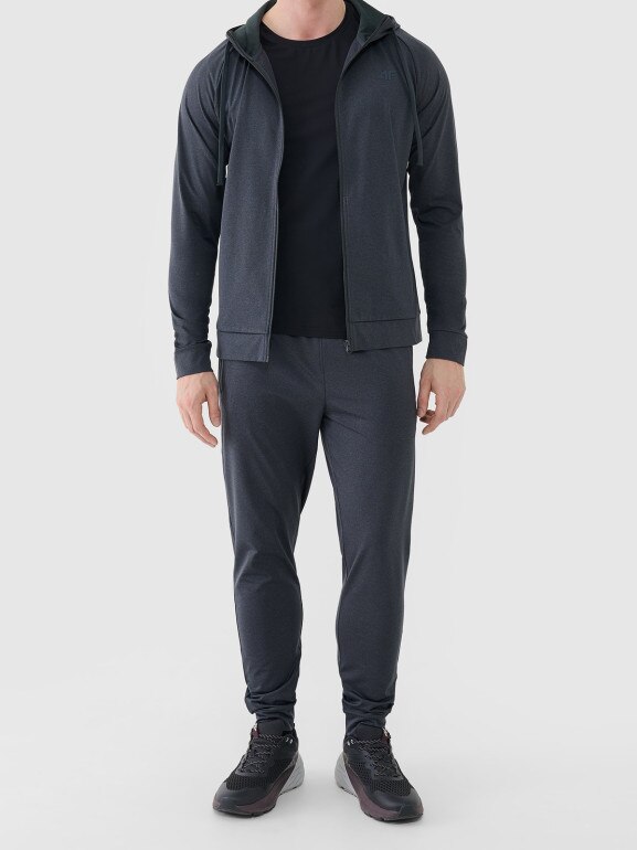 Męska bluza treningowa 4F 4FWSS26TFSWM631 - szara