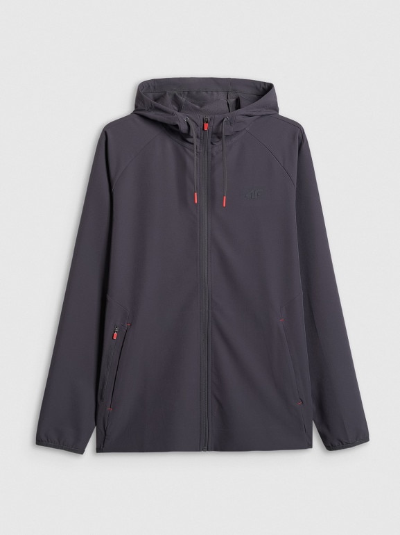 Męska bluza treningowa z kapturem 4F 4FRSS26TFSWM0957 - szara