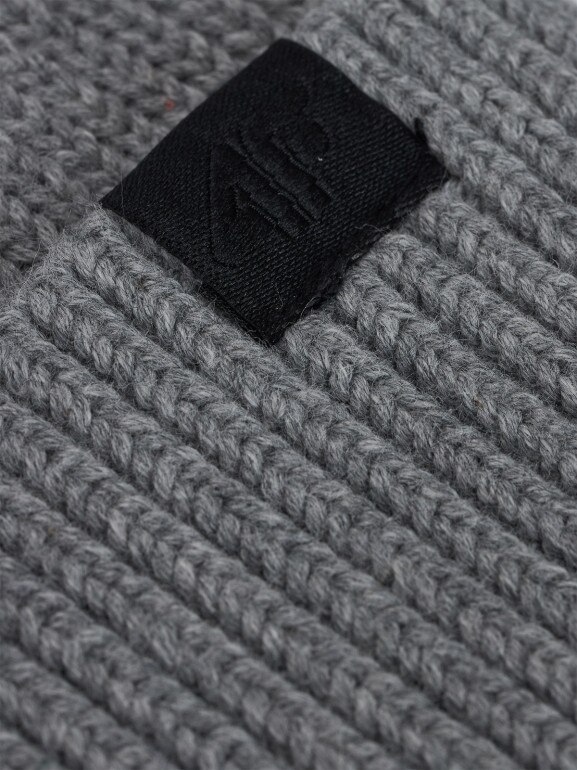 Męska czapka beanie 4F 4FRAW25ACAPM0831 - szara