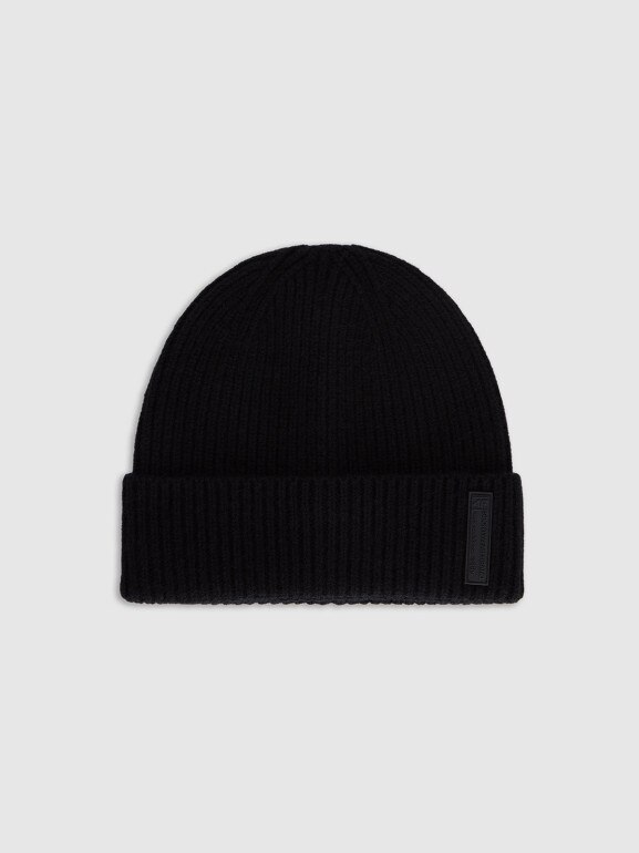 Męska czapka beanie wełniana 4F 4FRAW25ACAPM0719 - czarna