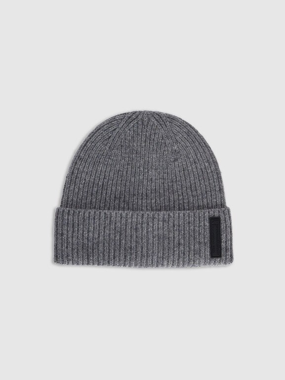 Męska czapka beanie wełniana 4F 4FRAW25ACAPM0719 - szara